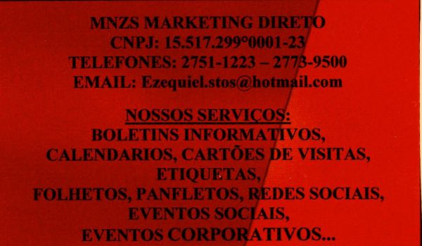 CARTÃO DE VISITA 002 VERMELHO